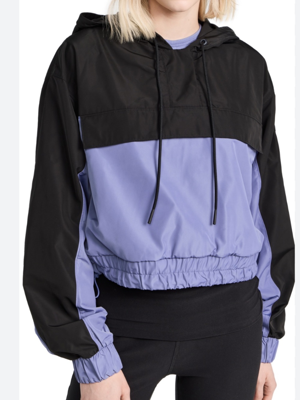 ALO Yoga Colorblocked Cropped anorak pullover jacket